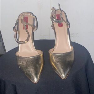Gold Metallic Women's Heels